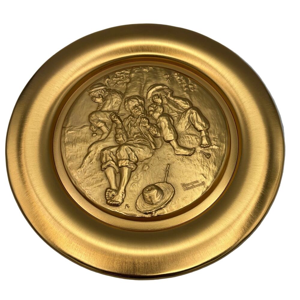 Vintage Norman Rockwell "Lost in the Cave" Collector Plate #463